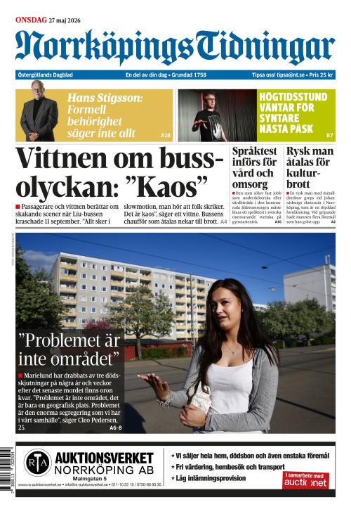 Norrköpings Tidningar 27.5.2026