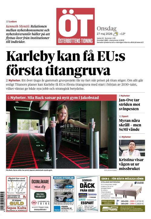 Österbottens Tidning 27.5.2026