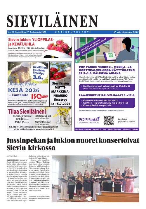 Sieviläinen 27.5.2026