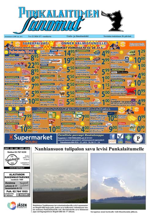 Punkalaitumen Sanomat 28.5.2026