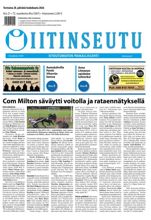 Iitinseutu 28.5.2026