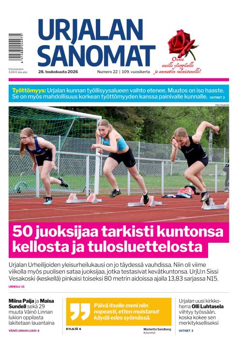 Urjalan Sanomat 28.5.2026