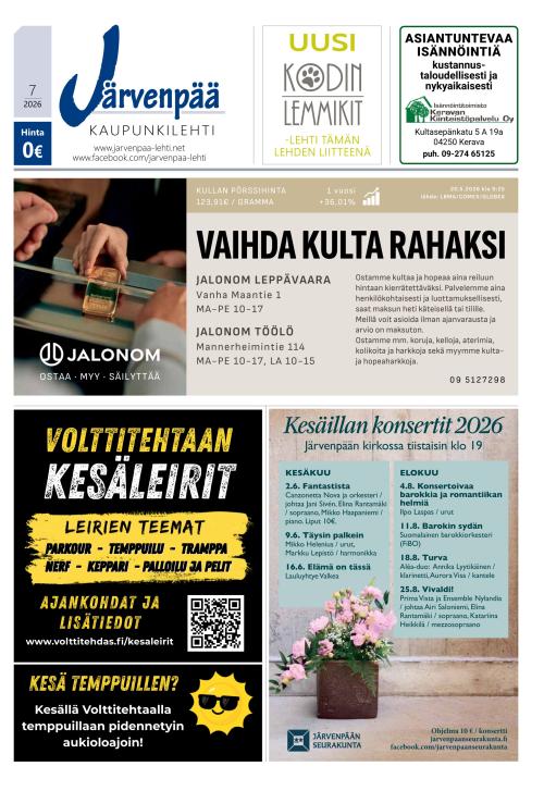 Järvenpää-lehti 28.5.2026
