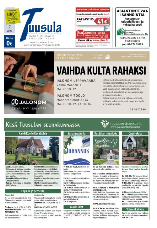 Tuusula-lehti 28.5.2026