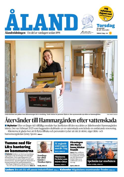 Ålandstidningen 28.5.2026