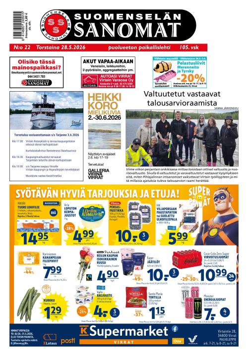 Suomenselän Sanomat 28.5.2026