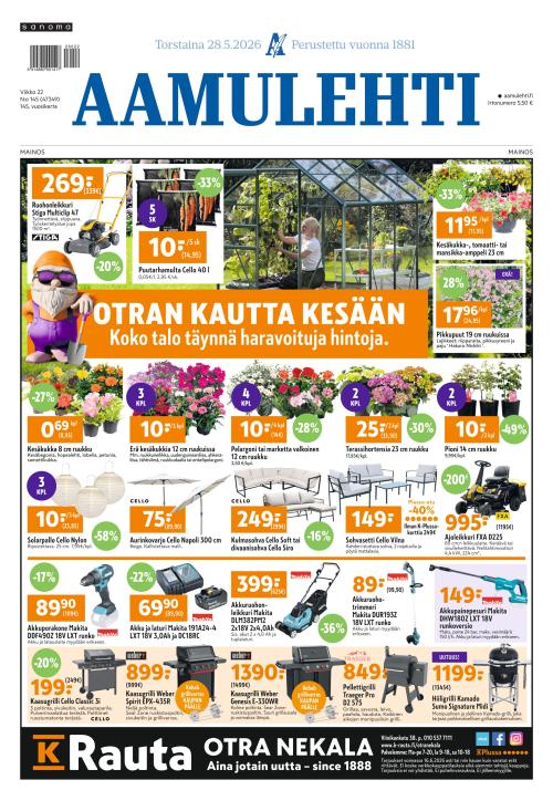Aamulehti 28.5.2026