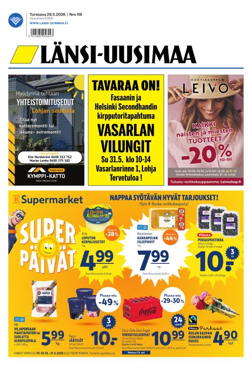 Länsi-Uusimaa 28.5.2026