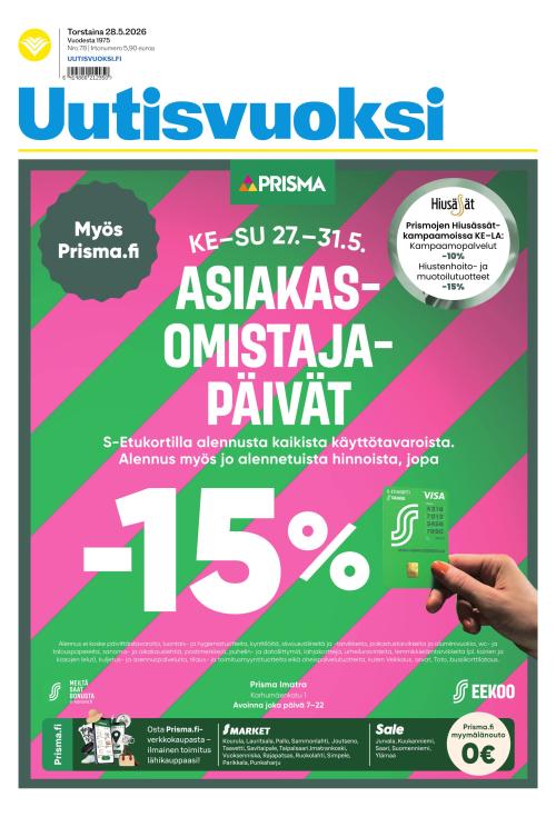 Uutisvuoksi 28.5.2026