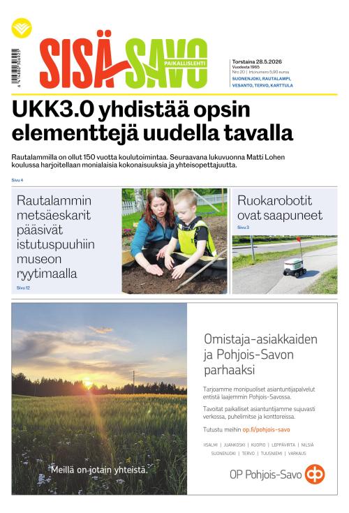 Paikallislehti Sisä-Savo 28.5.2026
