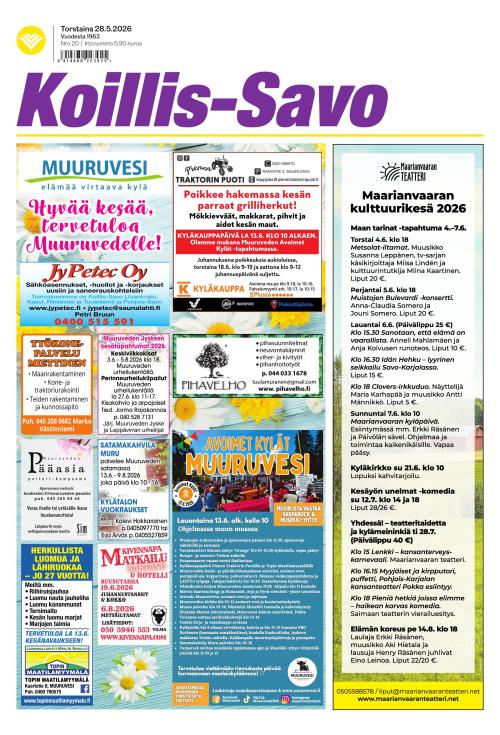 Koillis-Savo 28.5.2026