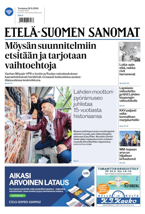 Etelä-Suomen Sanomat 28.5.2026