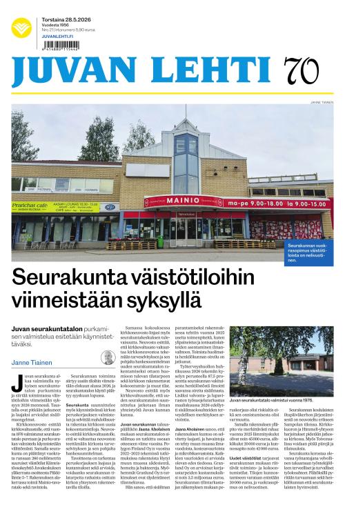 Juvan lehti 28.5.2026