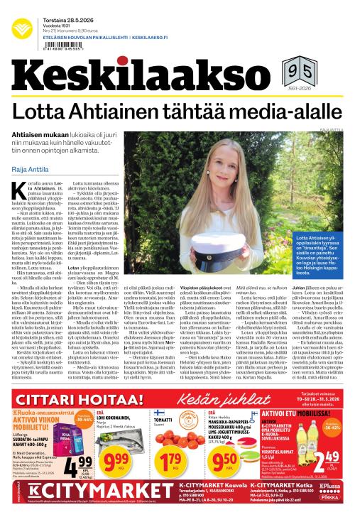 Keskilaakso 28.5.2026