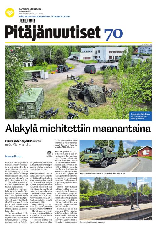 Pitäjänuutiset 28.5.2026