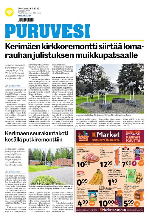 Puruvesi-lehti 28.5.2026