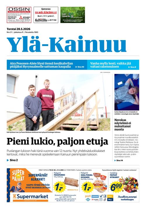 Ylä-Kainuu 28.5.2026