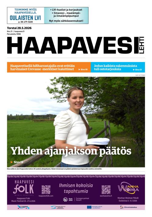 Haapavesi-lehti 28.5.2026