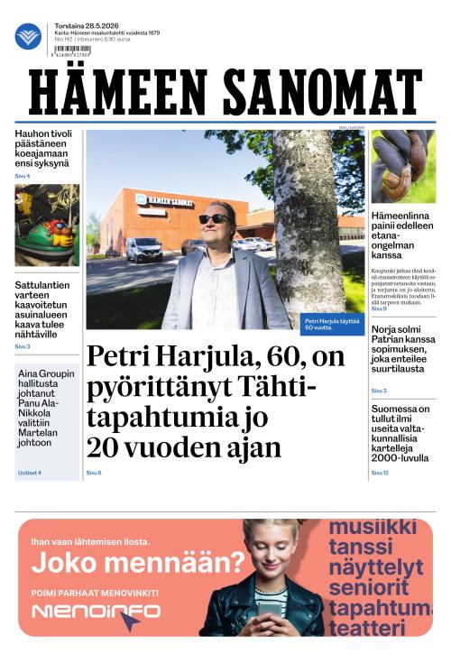 Hämeen Sanomat 28.5.2026