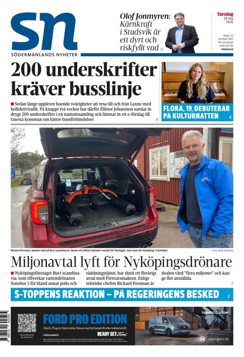 Södermanlands Nyheter 28.5.2026