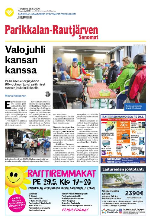 Parikkalan-Rautjärven Sanomat 28.5.2026
