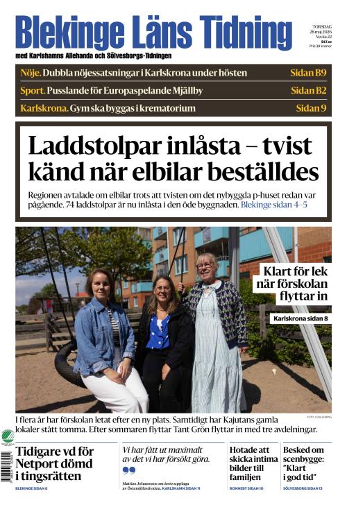 Blekinge Läns Tidning 28.5.2026
