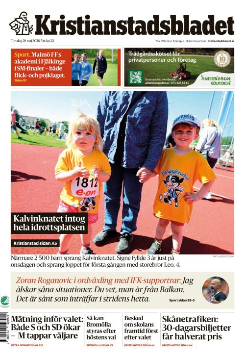 Kristianstadsbladet 28.5.2026