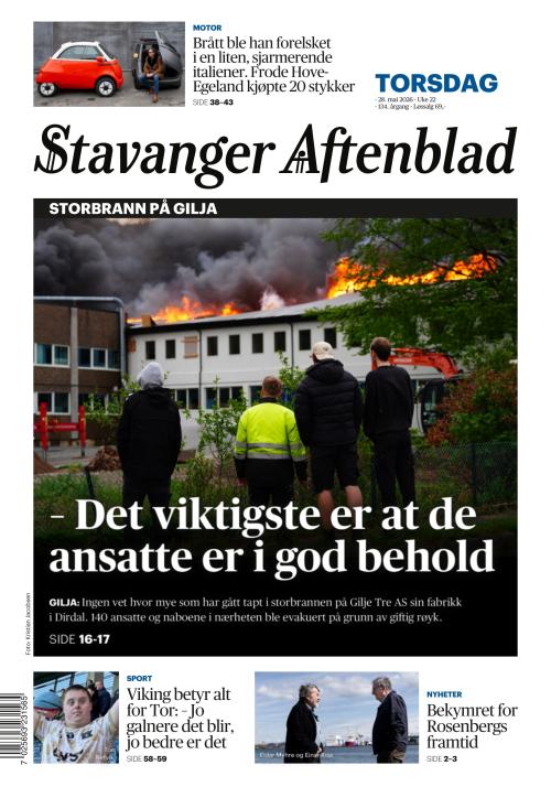 Stavanger Aftenblad 28.5.2026