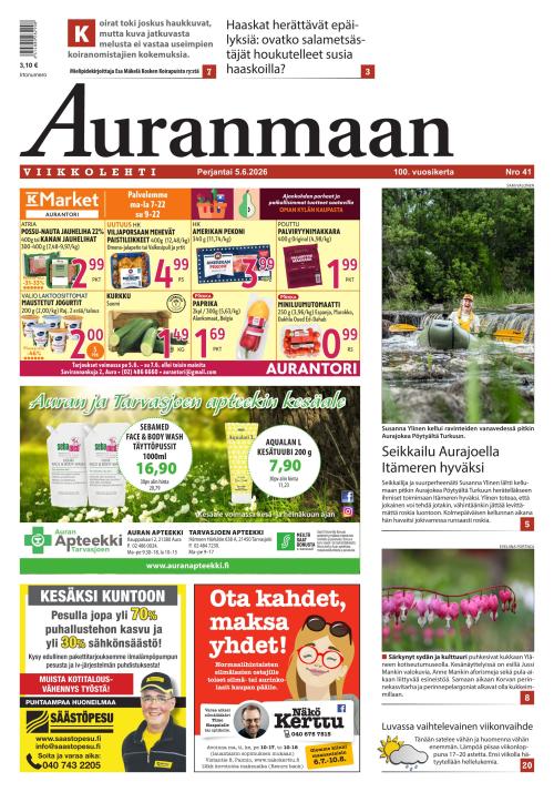 Auranmaan Viikkolehti 5.6.2026
