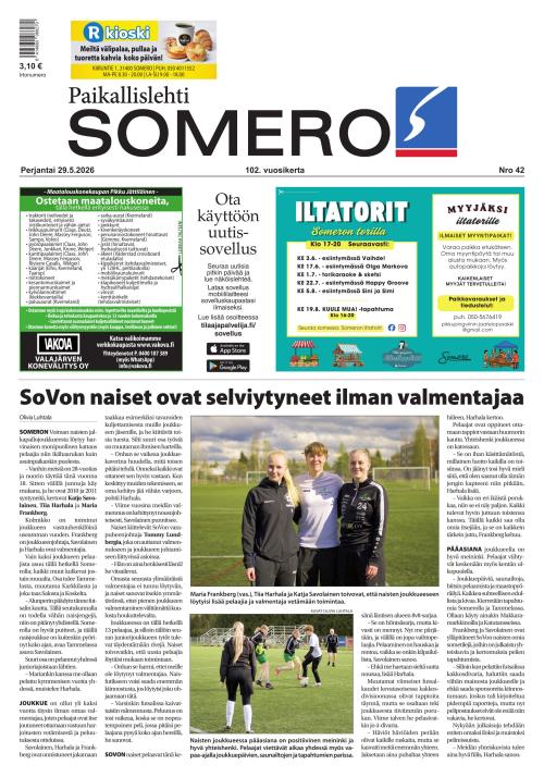 Paikallislehti Somero 29.5.2026