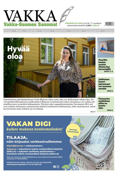 Vakka-Suomen Sanomat 29.5.2026