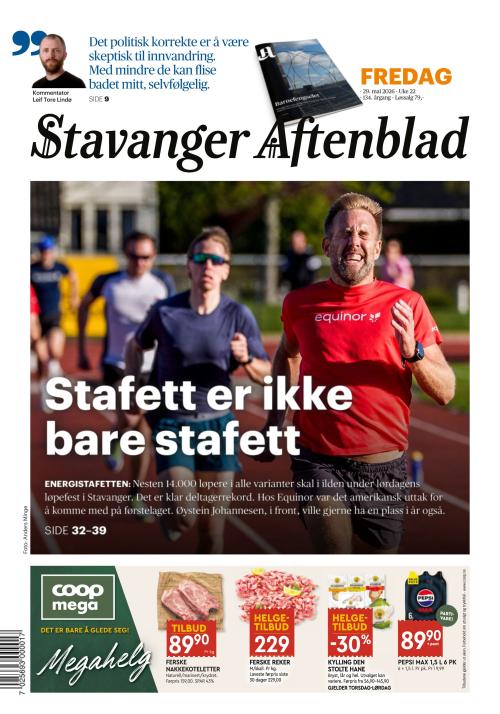 Stavanger Aftenblad 29.5.2026