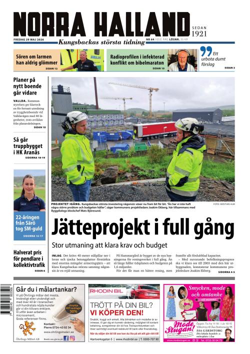 Norra Halland 29.5.2026