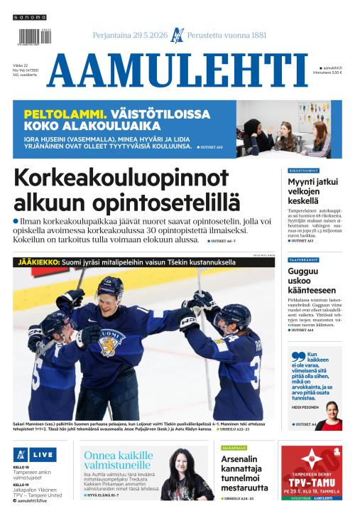 Aamulehti 29.5.2026