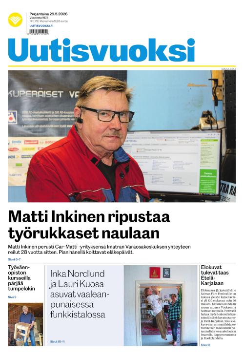 Uutisvuoksi 29.5.2026