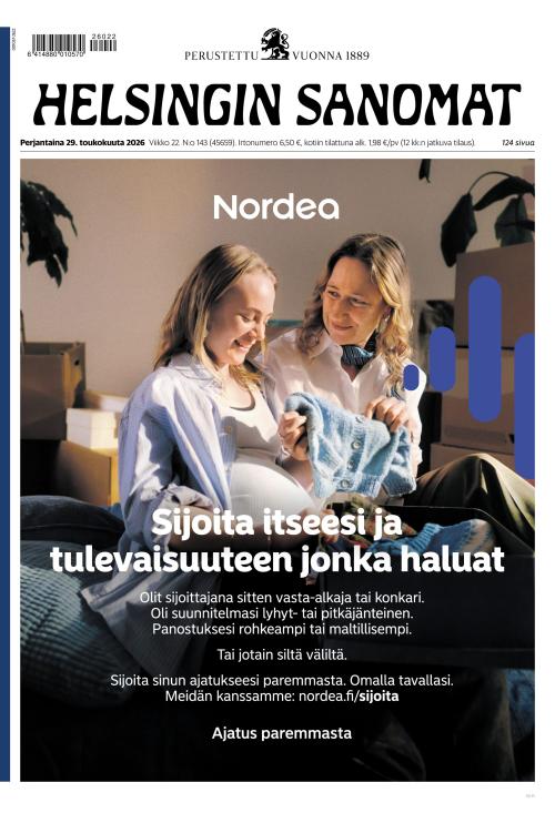 Helsingin Sanomat 29.5.2026