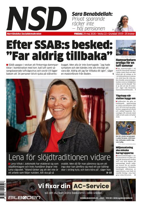 Norrländska Socialdemokraten 29.5.2026