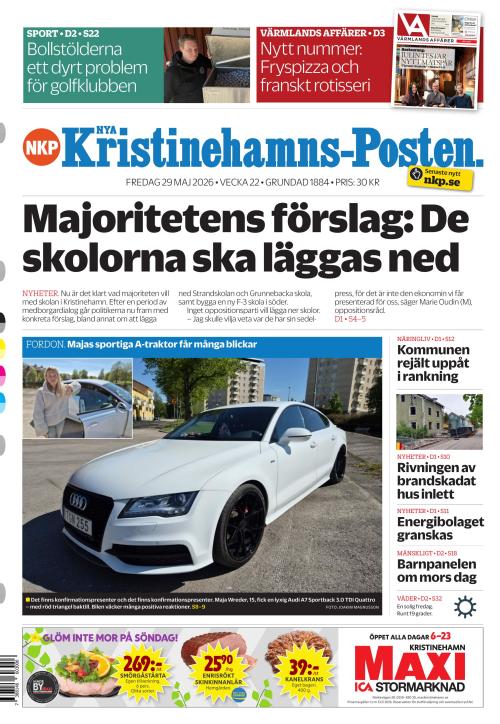 Nya Kristinehamns-Posten 29.5.2026