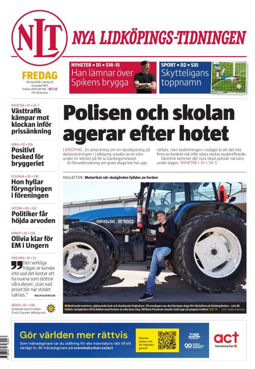 Nya Lidköpings-Tidningen 29.5.2026