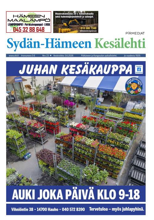 Sydän-Hämeen Lehti 3.6.2026