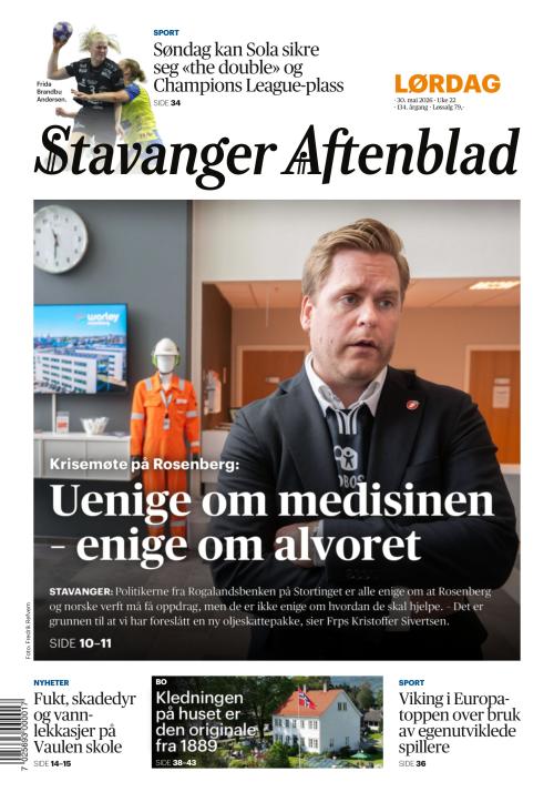 Stavanger Aftenblad 30.5.2026
