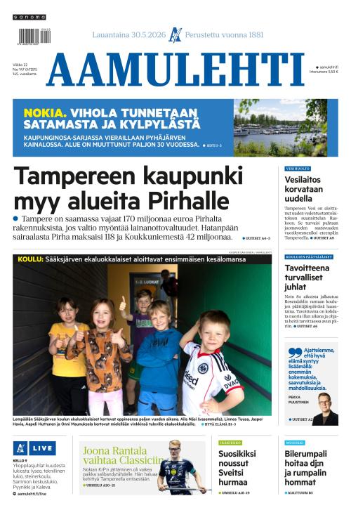 Aamulehti 30.5.2026