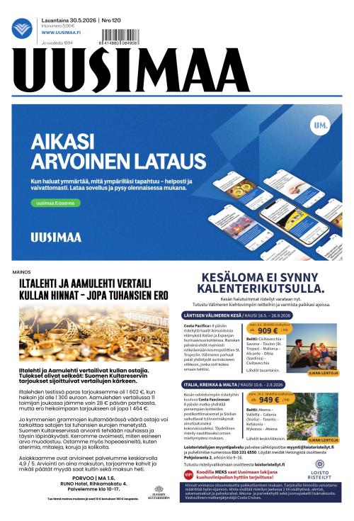 Uusimaa 30.5.2026