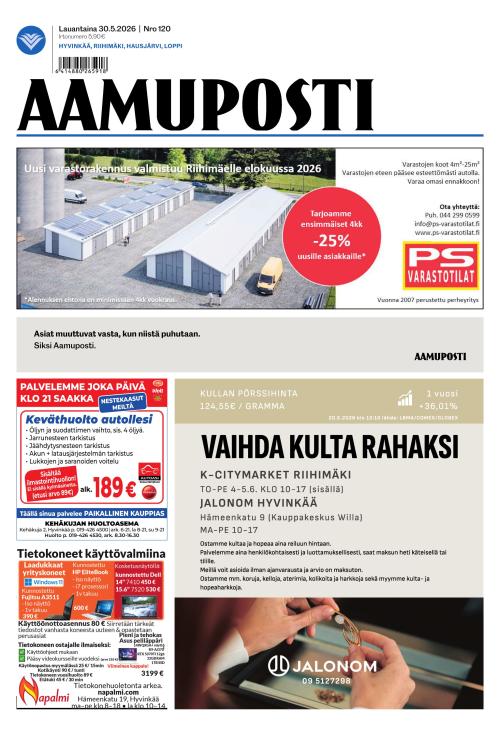 Aamuposti 30.5.2026