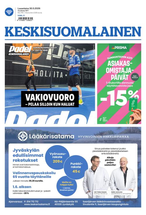 Keskisuomalainen 30.5.2026