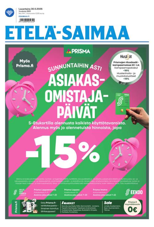 Etelä-Saimaa 30.5.2026