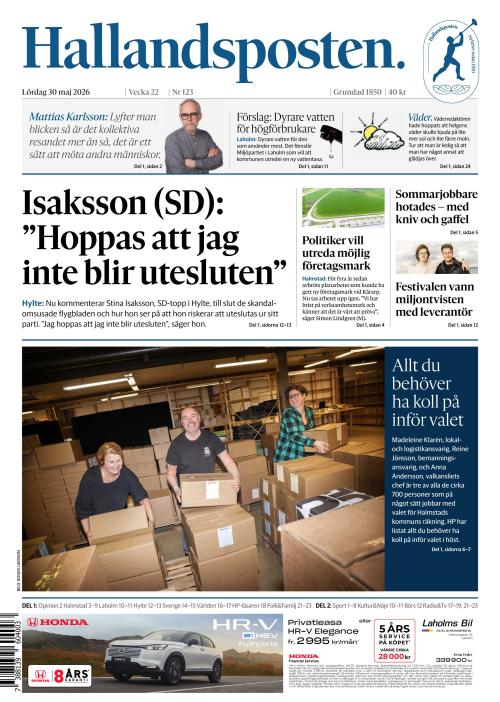Hallandsposten 30.5.2026