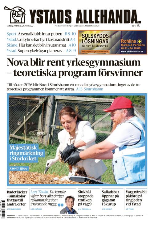 Ystads Allehanda 30.5.2026