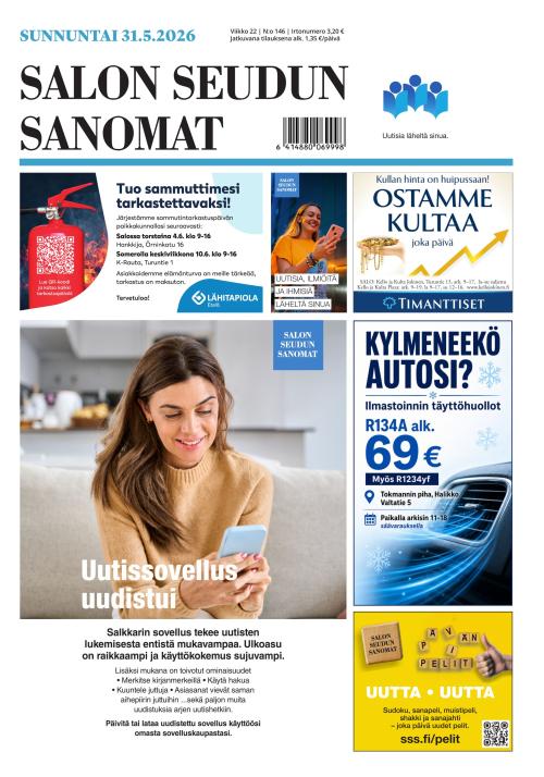 Salon Seudun Sanomat 31.5.2026