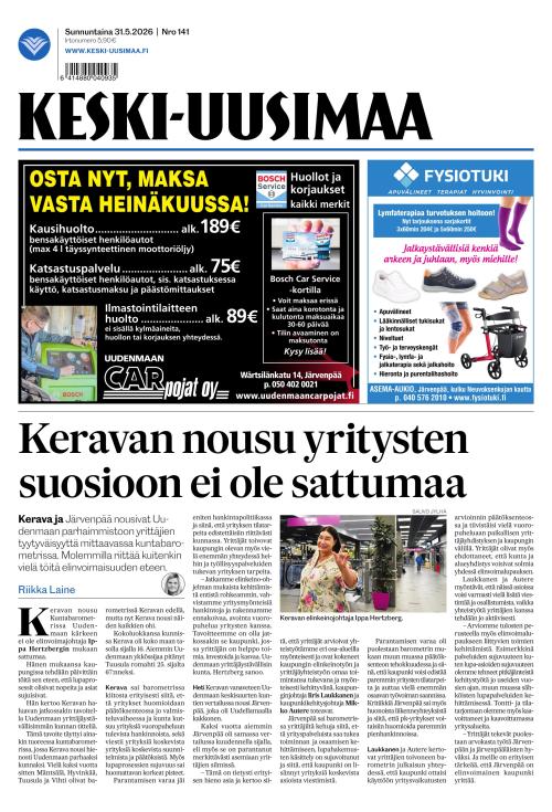 Keski-Uusimaa 31.5.2026